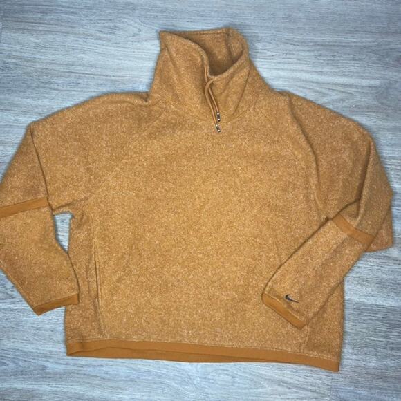 Women's Nike Orange Cowl Neck Pullover Sweater (XL) - Picture 5 of 6
